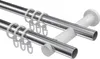 Interdeco Gardinenstange / Vorhangstange Chrom, Typ Platon Produktbild-Vorschau 3