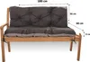 Poduška na záhradné lavice 180x60x50cm  èierny | podušky na Náhľad obrázku produktu 4
