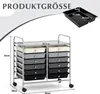 Wózek COSTWAY z 12 szufladami do sztaplowania, wózek z Podgląd zdjęcia produktu 2