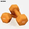 GORILLA SPORTS® Hanteln Set - Neopren, 2x3kg, Guss, Orange Produktbild-Vorschau 3