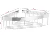 Rohový úložný koš AL111PCR, 20,5 x 21 x 8,7 cm, chrom, Náhled obrázku produktu 4