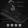 An exploded view of a phone case with labels indicating its features. Produktbild-Vorschau
