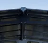 Close-up view of the roof structure of a carport. Voir les images du produit