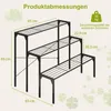 COSTWAY 3-stufiger Metall Blumentreppe Blumenregal, Produktbild-Vorschau 7