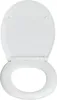 A white toilet seat and lid are shown from a top-down view. Anteprima dell’immagine prodotto