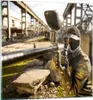 Bilder auf glas - Paintball Pistole Spieler - 50x50cm - Produktbild-Vorschau 1