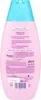 The back of a pink shampoo bottle with text and logos. Produktbild-Vorschau