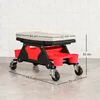 HOMCOM Sgabello da officina con rotelle Piano di appoggio Anteprima dell’immagine prodotto 3