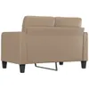 Möbel 2-Sitzer-Sofa Cappuccino-Braun 120 cm Kunstleder - Produktbild-Vorschau 5