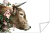 MuchoWow® Poster Schottischer Highlander - Rosen - Rosa - Produktbild-Vorschau 1
