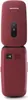 A red flip phone is shown from the back, closed. Produktbild-Vorschau
