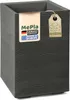 MePla - Kübel KARO-40 Holzoptik 40x40x60 anthrazit Produktbild-Vorschau 1