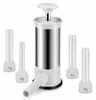 Wurstfüller manuell Edelstahl, 2.2LB Wurstpresse mit 4 Produktbild-Vorschau 4