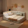 Cama tapizada INONEFT, 140 x 190 cm, diseño en forma de L Vista previa de la imagen del producto 3