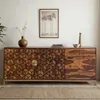 FineBuy Sideboard Sheesham bois massif 180cm 2 portes & 3 Voir les images du produit 1