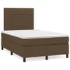 Boxspringbett mit Matratze Dunkelbraun 120x200 cm Stoff Produktbild-Vorschau 1