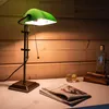 RGB LED Banker Tischlampe, bronze, Glasschirm grün, H 56 cm Produktbild-Vorschau 11