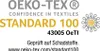 A certification logo and text. Produktbild-Vorschau