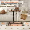 Iropro 60×40cm Laptoptisch mit 4 Rollen, Schreibtisch Produktbild-Vorschau 4