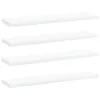 vidaXL Półki na książki 4 szt. Biały 40x10x1,5 cm Materiał Podgląd zdjęcia produktu 7