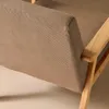 sweeek - Skandinavischer Sessel aus Holz und Cord - Taupe Produktbild-Vorschau 5