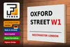 Holzschild London 30x20cm Westminster Oxford Street W1 Produktbild-Vorschau 3