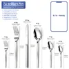 Besteck Set 12 Personen,72-tlg Edelstahl Besteckset,Cutlery Produktbild-Vorschau 3