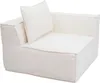 A single-seat modular sofa with a cream-colored fabric finish. Anteprima dell’immagine prodotto