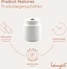 4x Möbelknöpfe Weiß Schrankknöpfe Aluminium Möbelgriff Produktbild-Vorschau 3