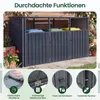 KOMFOTTEU Mülltonnenbox 3er, Outdoor Mülltonnenhaus für 3X Produktbild-Vorschau 2