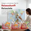 XXL Weltkarte Pinnwand aus Kork 90x60 cm inkl. Rahmen & 20 Produktbild-Vorschau 5