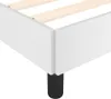 vidaXL Rám postele s čelom bez matraca biely 90x200 cm Náhľad obrázku produktu 5