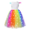 Regenbogen-Einhorn-Tüllkleid für Mädchen, Produktbild-Vorschau 3