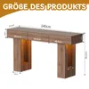 Konsolentisch 140cm Beistelltisch Flurtisch Sofatisch mit 3 Produktbild-Vorschau 2