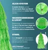 Marketing image with text and product details. Produktbild-Vorschau