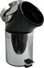 A close-up studio shot of a silver and black pedal bin. Produktbild-Vorschau