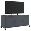 vidaXL TV-Schrank Anthrazit 100,5x39x43,5 cm Stahl Produktbild-Vorschau 5
