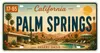 Blechschild 15x30cm - Palm Springs Desert Oasis Retro Produktbild-Vorschau 1