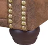 Chesterfield Sessel Vintage Wildleder Look – 94x72x86 cm – Produktbild-Vorschau 3