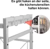 keepgogo, Mikrowellen-Standregal, 3 Etagen, Weiß, Produktbild-Vorschau 6