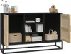 vidaXL Sideboard Schwarz 105x30x65 cm Holzwerkstoff Produktbild-Vorschau 4