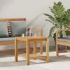 Table basse marron 45 X 45 X 45 Cm Teck massif Lumarko ! Voir les images du produit 2