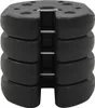 vidaXL Poids pour pavillon 4 pcs. noir 220x50 mm béton Voir les images du produit 3