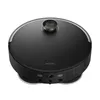 A black robot vacuum cleaner with a gold accent on a white background. Produktbild-Vorschau
