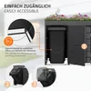 ML-Design 3-košový box na odpadky se stříškou pro výsadbu, Náhled obrázku produktu 4