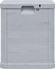 A front view of a light gray storage box with a wood grain texture. Náhled obrázku produktu