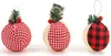 Three Christmas ornaments are displayed against a white background. Produktbild-Vorschau