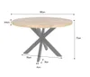 Zita Home EL - Table de salle à manger - 100cm rond - noir Voir les images du produit 9