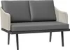 Outsunny 2-Sitzer-Gartensofa mit gewebten Harzkissen, Produktbild-Vorschau 1