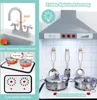 Dětská kuchyňka COSTWAY 3v1 se světlem, zvukem, hračkami, Náhled obrázku produktu 7
